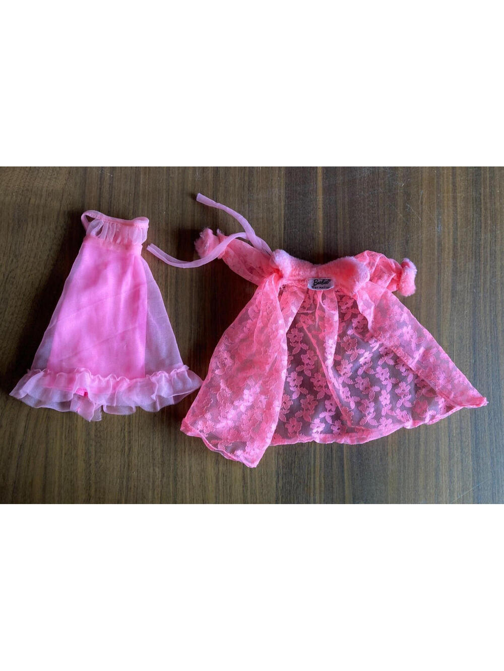 Mod Barbie Lovely Sleep Ins Nightgown & Floral Lace Robe Barbie Doll Outfit